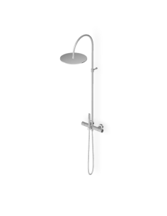 Zucchetti Helm Colonna doccia completa brushed stainless steel