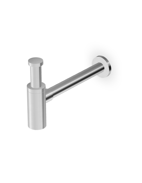 Zucchetti Helm Sifone Arredo brushed stainless steel