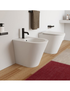 Ceramica Cielo Mare vaso senza brida, bidet e coprivaso rallentato