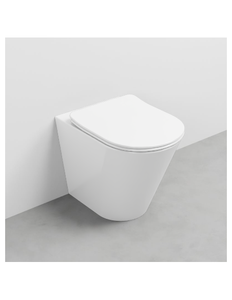 Ceramica Cielo Mare vaso senza brida, bidet e coprivaso rallentato