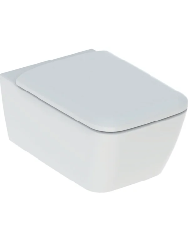 Geberit Icon Square Sanitari sospesi vaso rimfree, bidet e coprivaso soft close