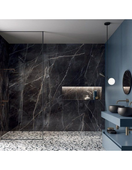 Marazzi Allmarble Calacatta black lux 60x120 MELQ - Miglior Prezzo