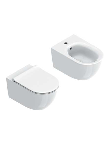 Catalano Sfera 55 Sanitari sospesi, vaso Silentech, bidet e coprivaso