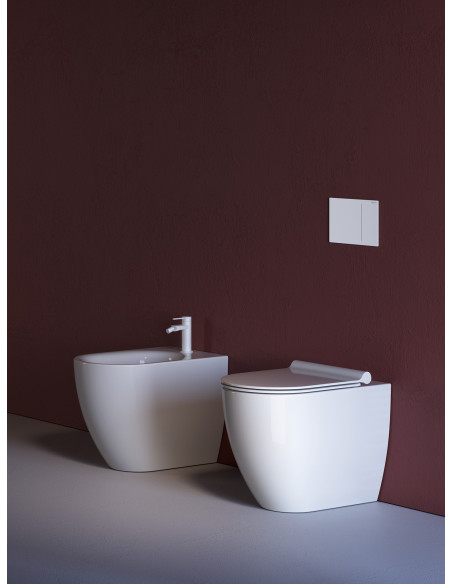 Catalano Sfera 55 Sanitari filo muro, vaso Silentech, bidet, coprivaso