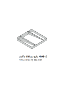 Staffa di fissaggio per lavabo Miniwash 40 Flaminia