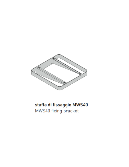 Staffa di fissaggio per lavabo Miniwash 40 Flaminia
