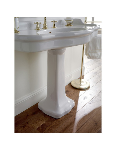 Sbordoni Palladio Colonna per lavabo in ceramica bianca