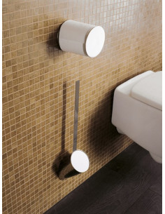 Flaminia Hoop Porta Scopino cromo o nero opaco - Miglior Prezzo