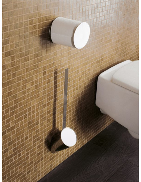 Flaminia Hoop Porta Scopino cromo o nero opaco - Miglior Prezzo