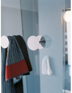 Flaminia Hoop Portasalviette 5 cm cromo o nero opaco