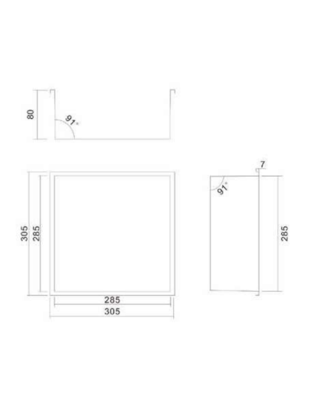 Nicchia per Doccia in Acciaio Inox 30 cm da incasso