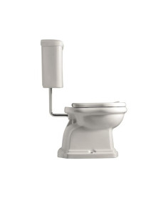 Kerasan Retrò Vaso Tradizionale con Cassetta di scarico a zaino e coprivaso