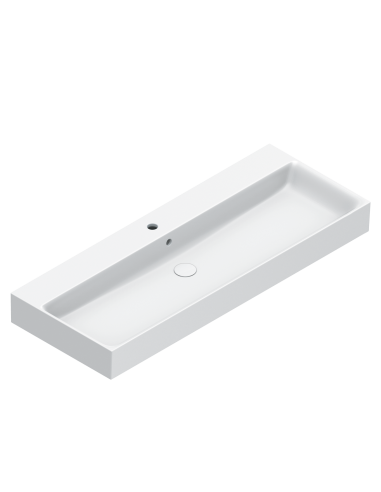Catalano Premium Lavabo a Parete 120x47 con foro per rubinetteria