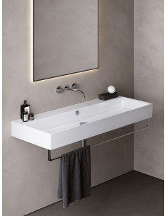 Catalano Premium Lavabo a Parete 120x47 con foro per rubinetteria
