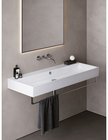 Catalano Premium Lavabo a Parete 120x47 con foro per rubinetteria