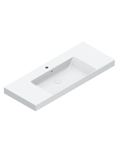 Catalano Zero lavabo 125x50 cm con piani laterali 01 2126 1001