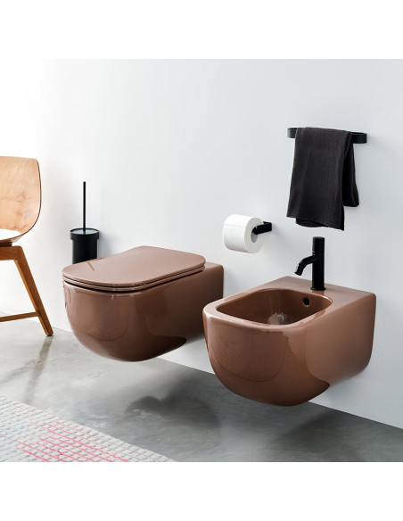 Cielo Sanitari sospesi Era Rimless 2.0  Corallo Lucido ERVSKCO