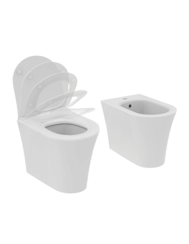 Ideal Standard La Dolce Vita Sanitari filo muro vaso, bidet e coprivaso rallentato