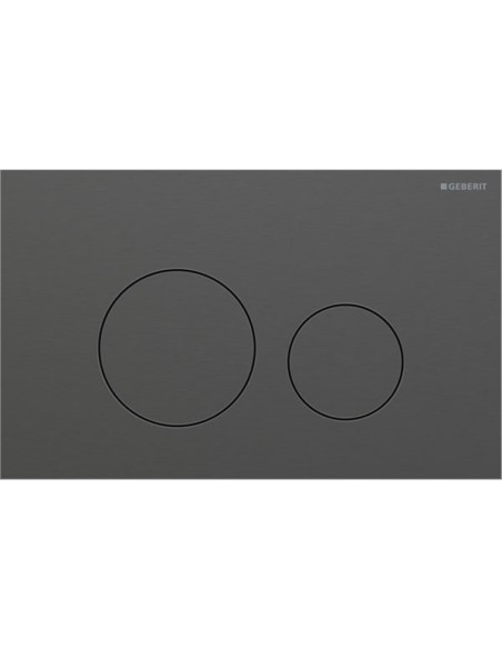 Placca di Comando Geberit Sigma40 Round nero cromato spazzolato 115.628.QD.1