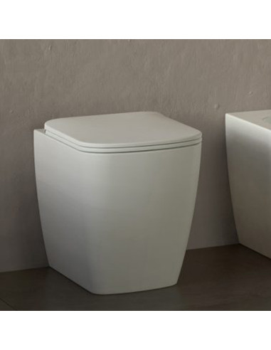 Flaminia Play Plus vaso filo muro Gosilent bidet e coprivaso slim rallentato