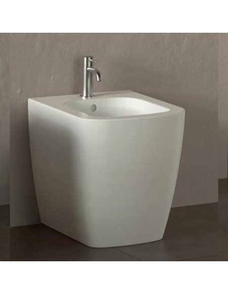 Flaminia Play Plus LATTE vaso filo muro Gosilent bidet e coprivaso