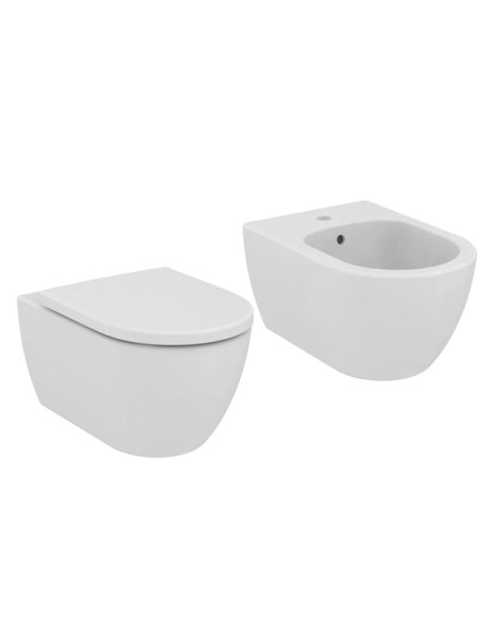 Ideal Standard Ellisse vaso sospeso Rimless, bidet e coprivaso