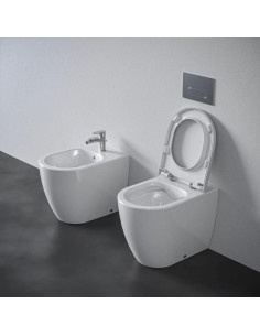 Ideal Standard Ellisse vaso filo muro Rimless, bidet e coprivaso