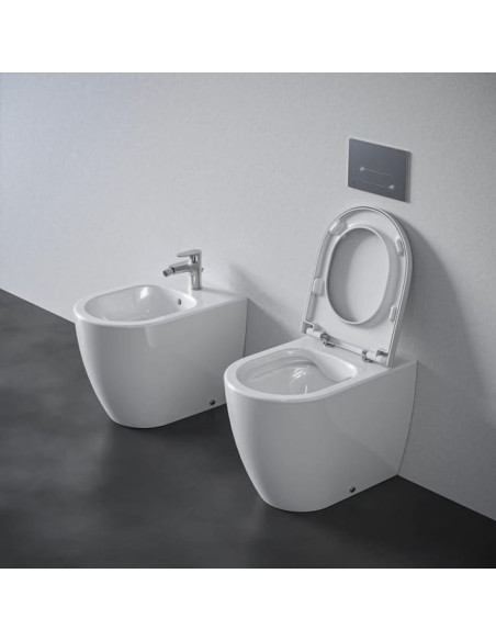 Ideal Standard Ellisse vaso filo muro Rimless, bidet e coprivaso