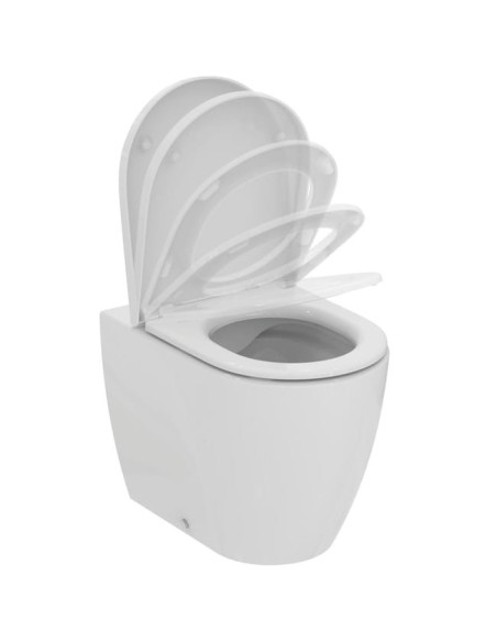 Ideal Standard Ellisse vaso filo muro Rimless e coprivaso rallentato