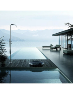 Aquaelite Colonna Doccia freestanding ø 35 mm da esterno in Acciaio inox 316L CL031E