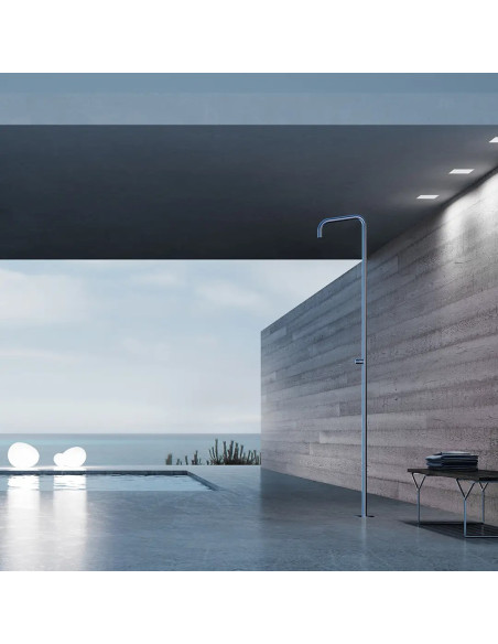 Aquaelite Colonna Doccia freestanding ø 35 mm da esterno in Acciaio inox 316L CL028E