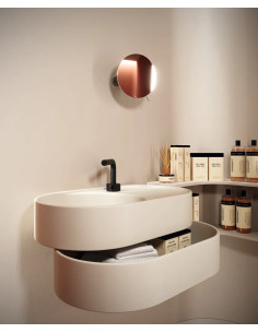 Galassia T65 Lavabo Ovale Sospeso con Cassetto