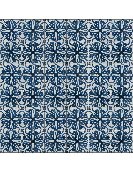 Marazzi Memoria Decoro Tappeto 4 Blu Lux 15x15 MANK - Miglior Prezzo