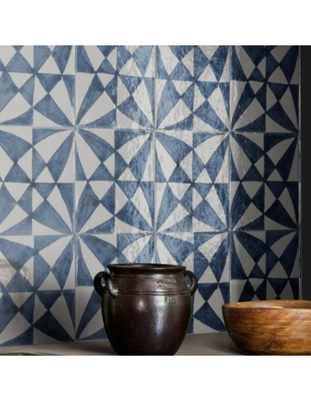 Marazzi Memoria Decoro Tappeto 5 Blu Lux 15x15 MANL - Miglior Prezzo