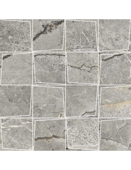 Marazzi Mystone Silver Root Mosaico Grey Prisma 30,3x30,3 MPYG - Miglior Prezzo