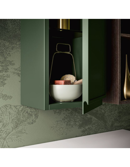 Arbi mobile bagno Decor11 Laccato Foresta opaco L170xP50 cm - maniglia a j