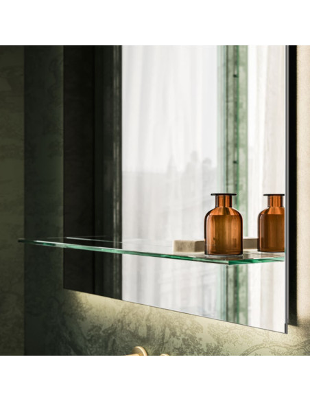 Arbi mobile bagno Decor11 Laccato Foresta opaco L170xP50 cm - Specchiera Tao con mensola