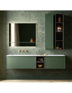 Arbi mobile bagno Decor11 Laccato Foresta opaco L 170 x P 50 cm