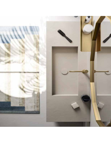 Arbi mobile bagno Code06 Laccato blu lapponia – L 143,2 x P 50,5 cm LAvabo