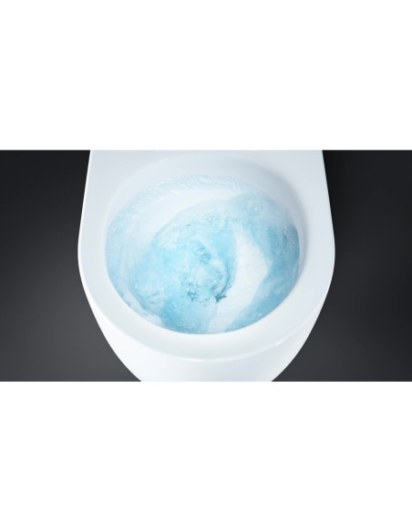 Sanitari filo muro Geberit Icon vaso Turboflush, bidet e coprivaso rallentato