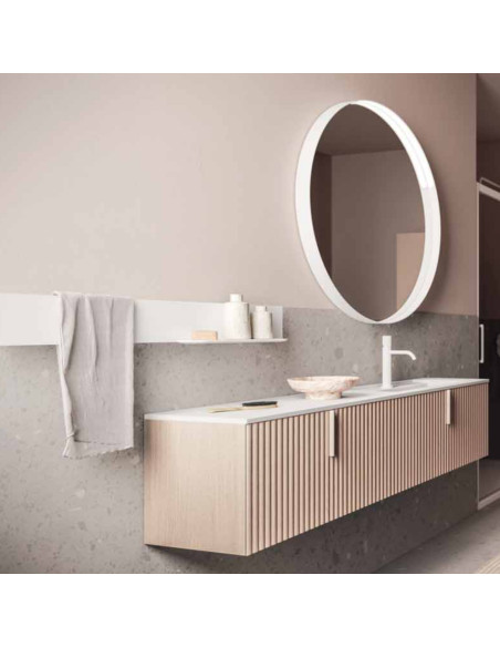 Arbi mobile bagno Code Wave 09 Rovere Crema – L 155,6 x P 37,8 cm