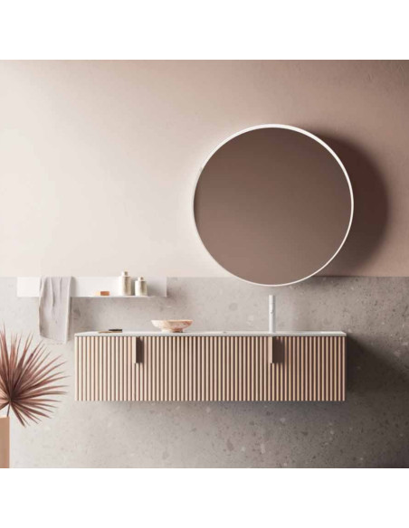 Arbi mobile bagno Code Wave 09 Rovere Crema – L 155,6 x P 37,8 cm