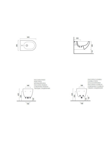 Sanitari Sospesi Catalano Sfera 55 Bianco Satinato/ Quaranta Ceramiche