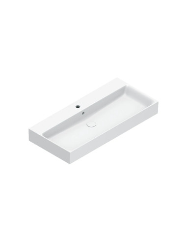 Catalano Premium Lavabo a Parete 100x47 con foro per rubinetteria