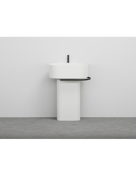 Cielo Lavabo Otis ovale su colonna liscia o binata