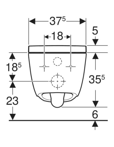 Geberit AquaClean Alba vaso sospeso con funzione bidet