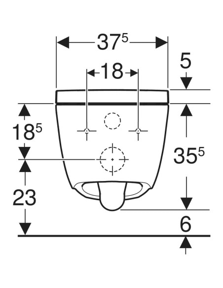 Geberit AquaClean Alba vaso sospeso con funzione bidet