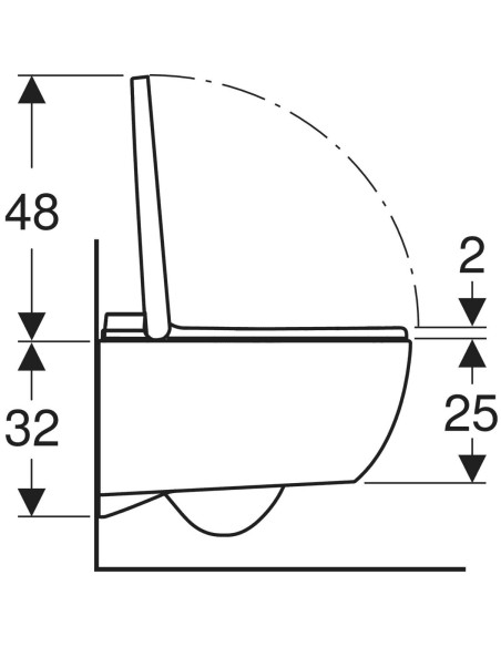 Geberit AquaClean Alba vaso sospeso con funzione bidet