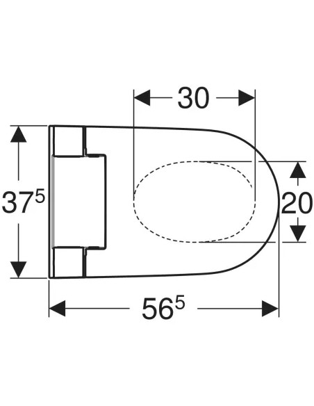 Geberit AquaClean Alba vaso sospeso con funzione bidet