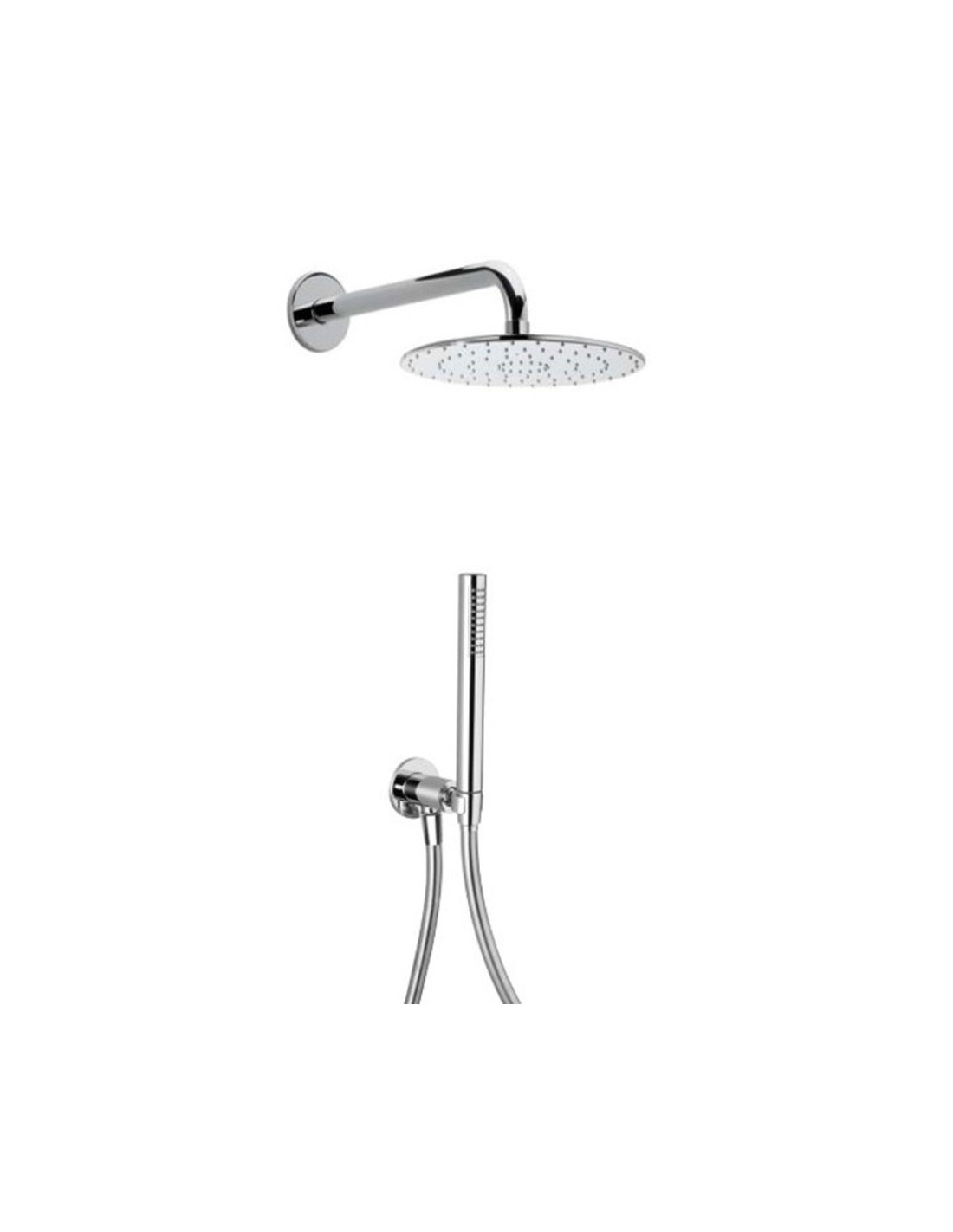 Soffione doccia tondo Paini inox kit 25 50CR441P4 - Quaranta Ceramiche